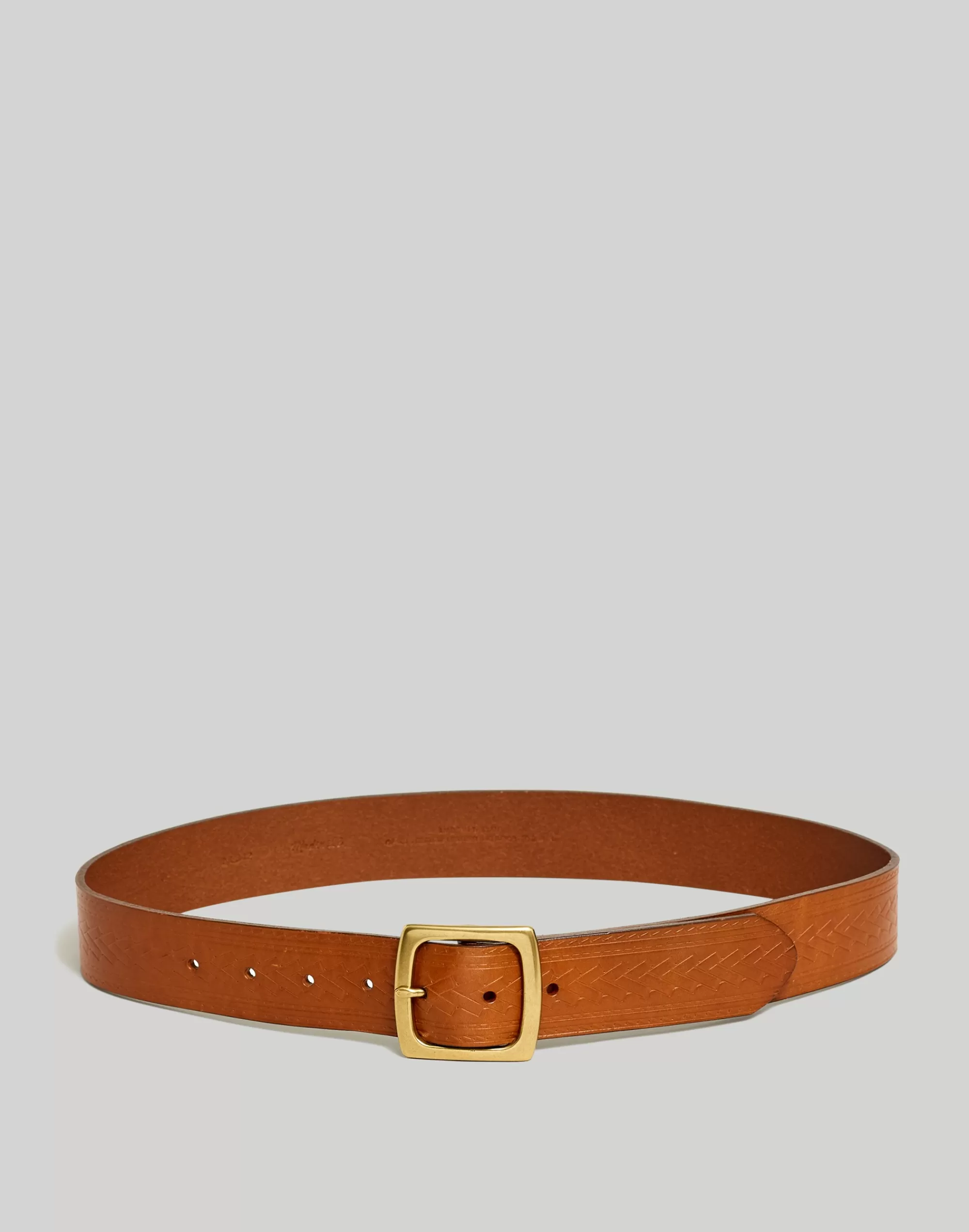 Madewell Belts>Western Embossed Leather Belt English Saddle