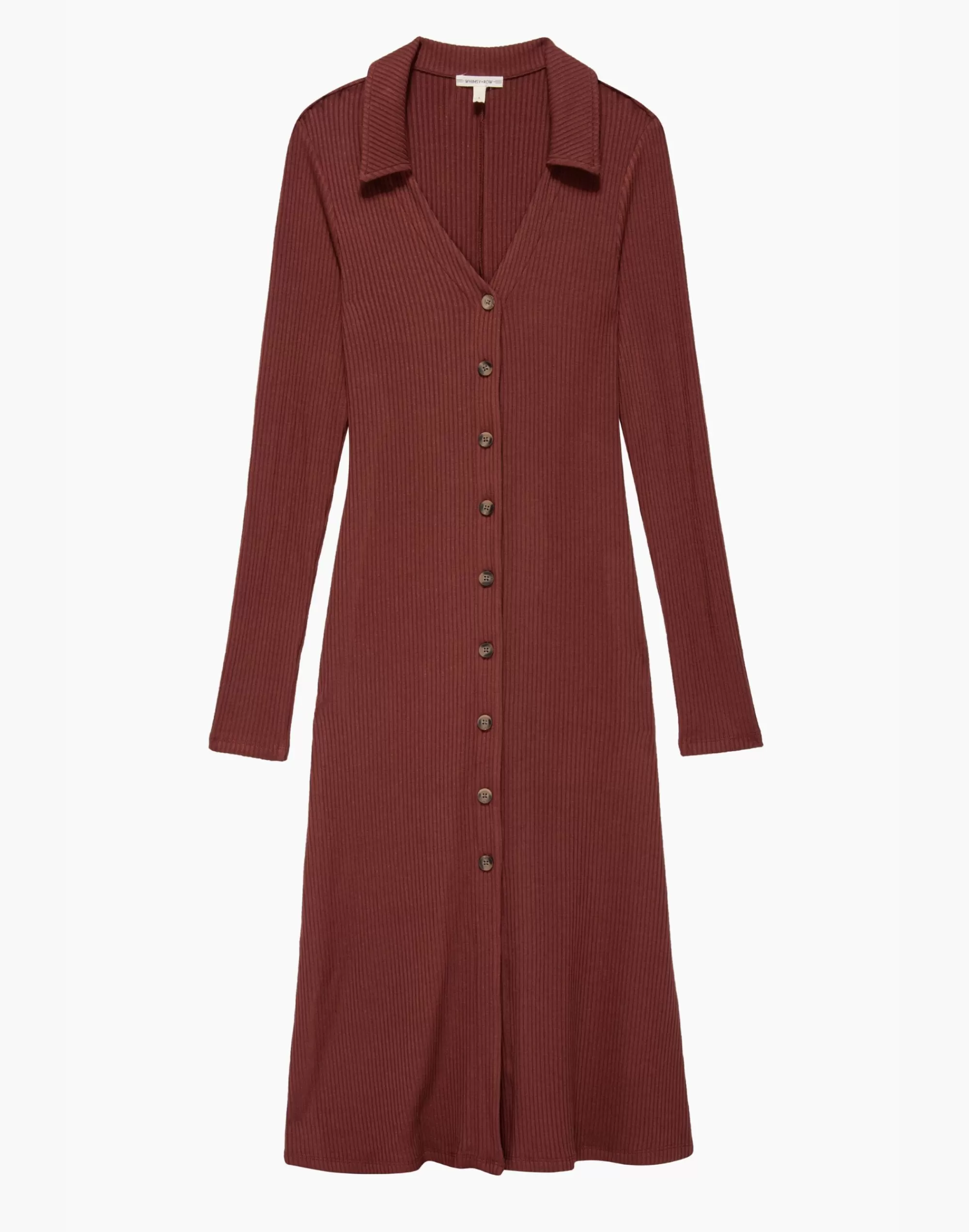 Madewell Dresses>Whimsy + Row Evan Dress Dark Red