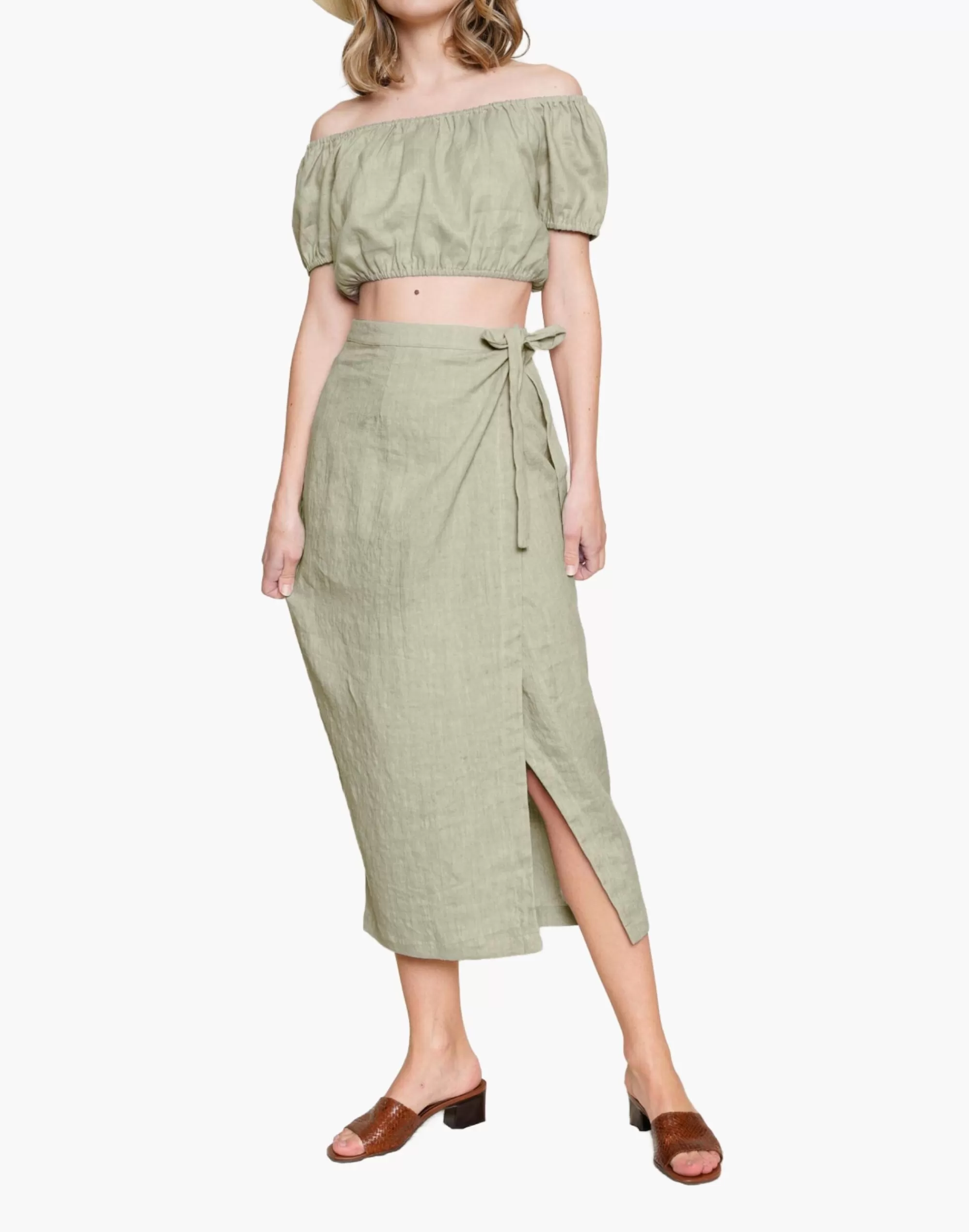 Madewell Skirts>Whimsy + Row Valentina Skirt Light Green