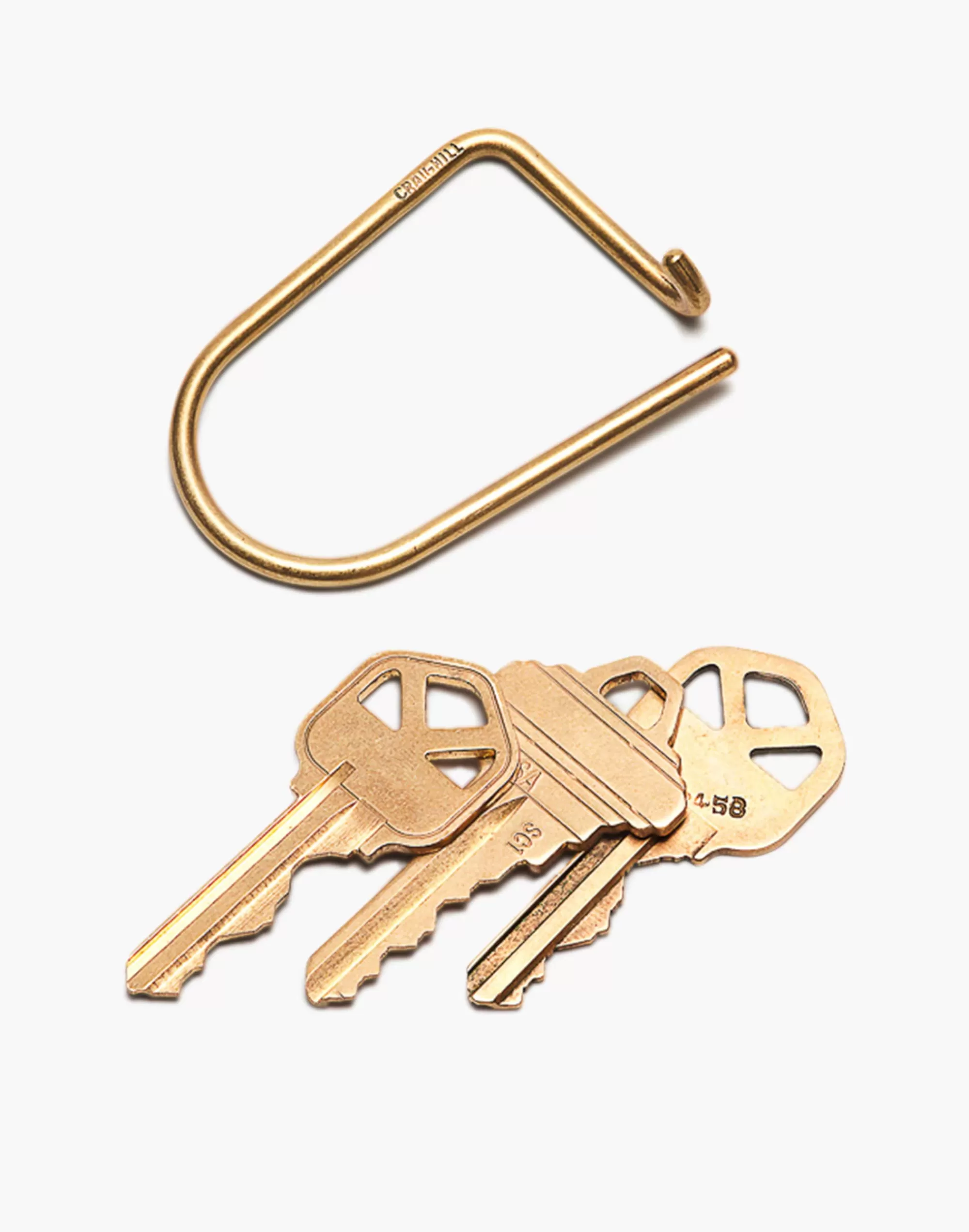 Madewell Wallets & Accessories>Wilson Keyring Brass