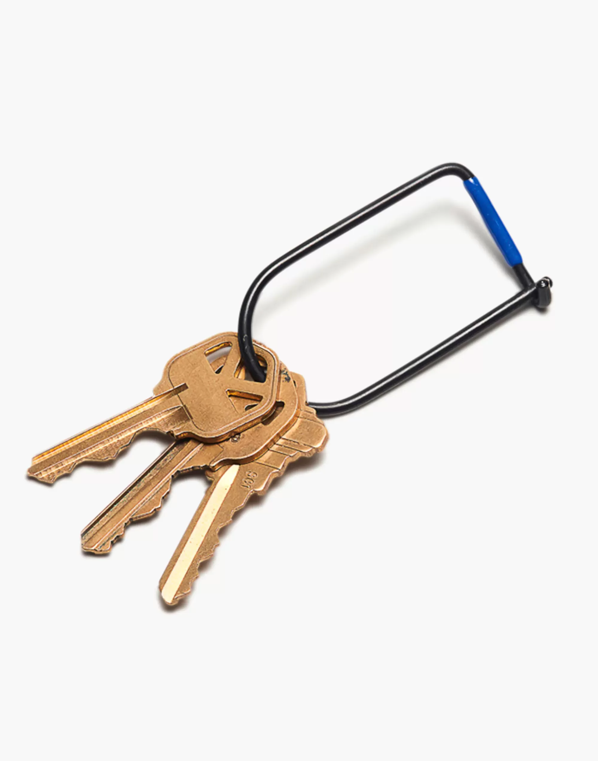 Madewell Home>Wilson Carbon Black Enameled Keyring Blue