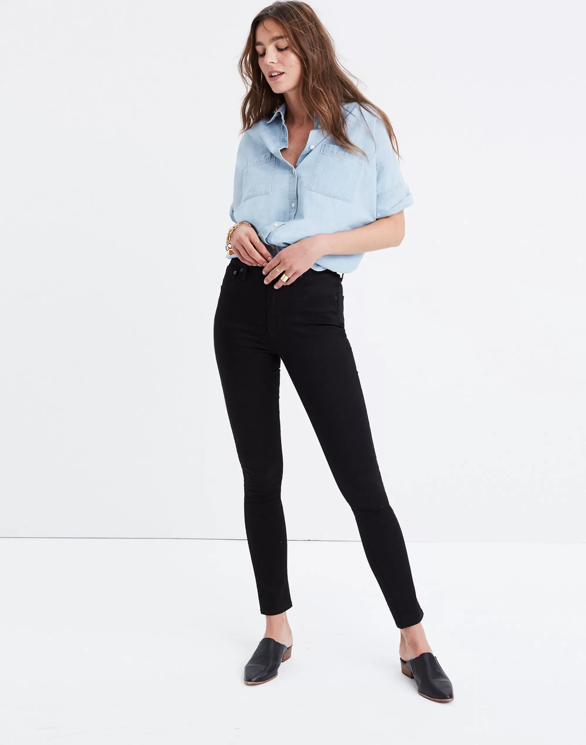 Madewell Skinny Jeans>Women's 10" High-Rise Skinny Jeans | Carbondale Wash