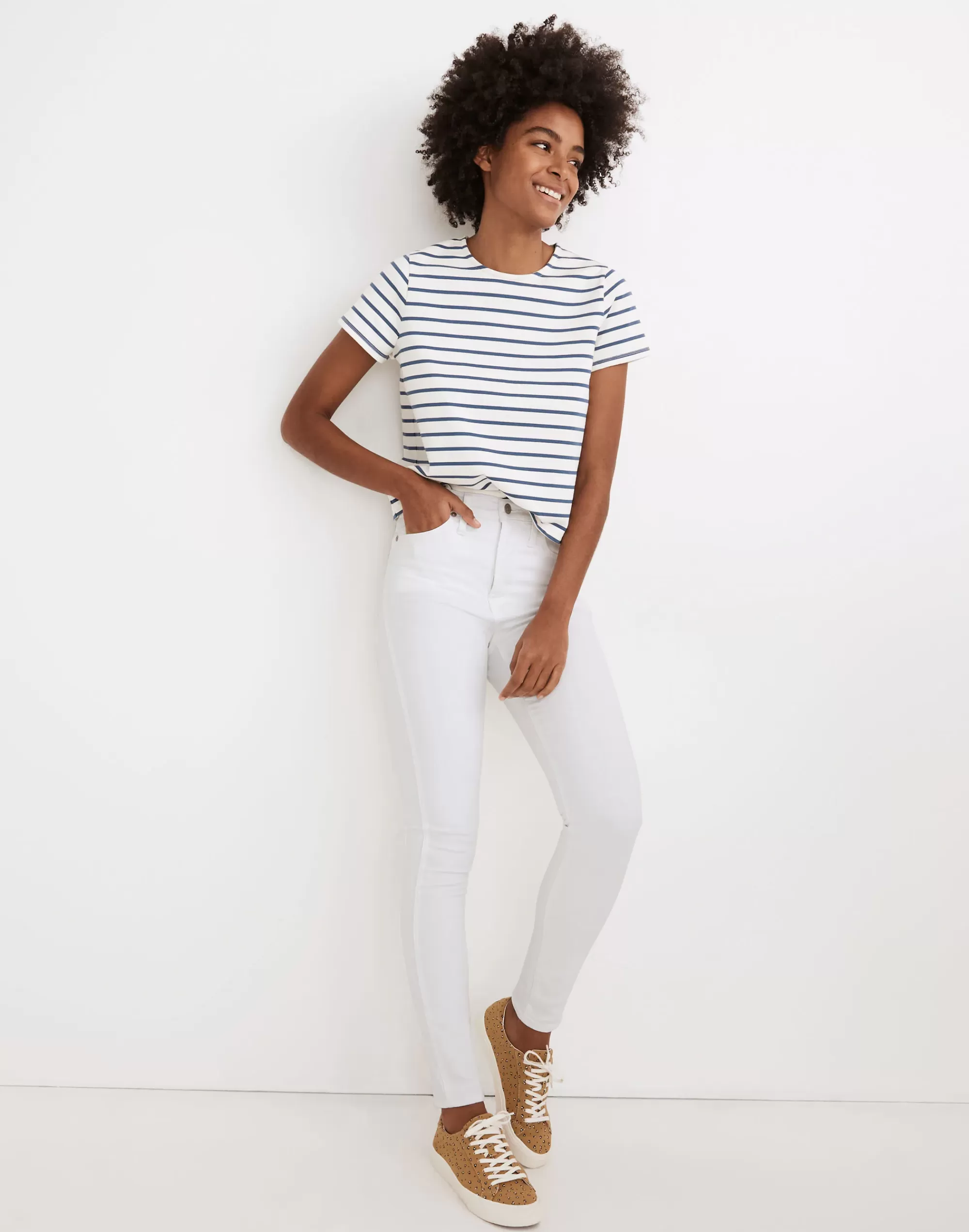 Madewell Skinny Jeans>Women's 10" High-Rise Skinny Jeans In | Pure White