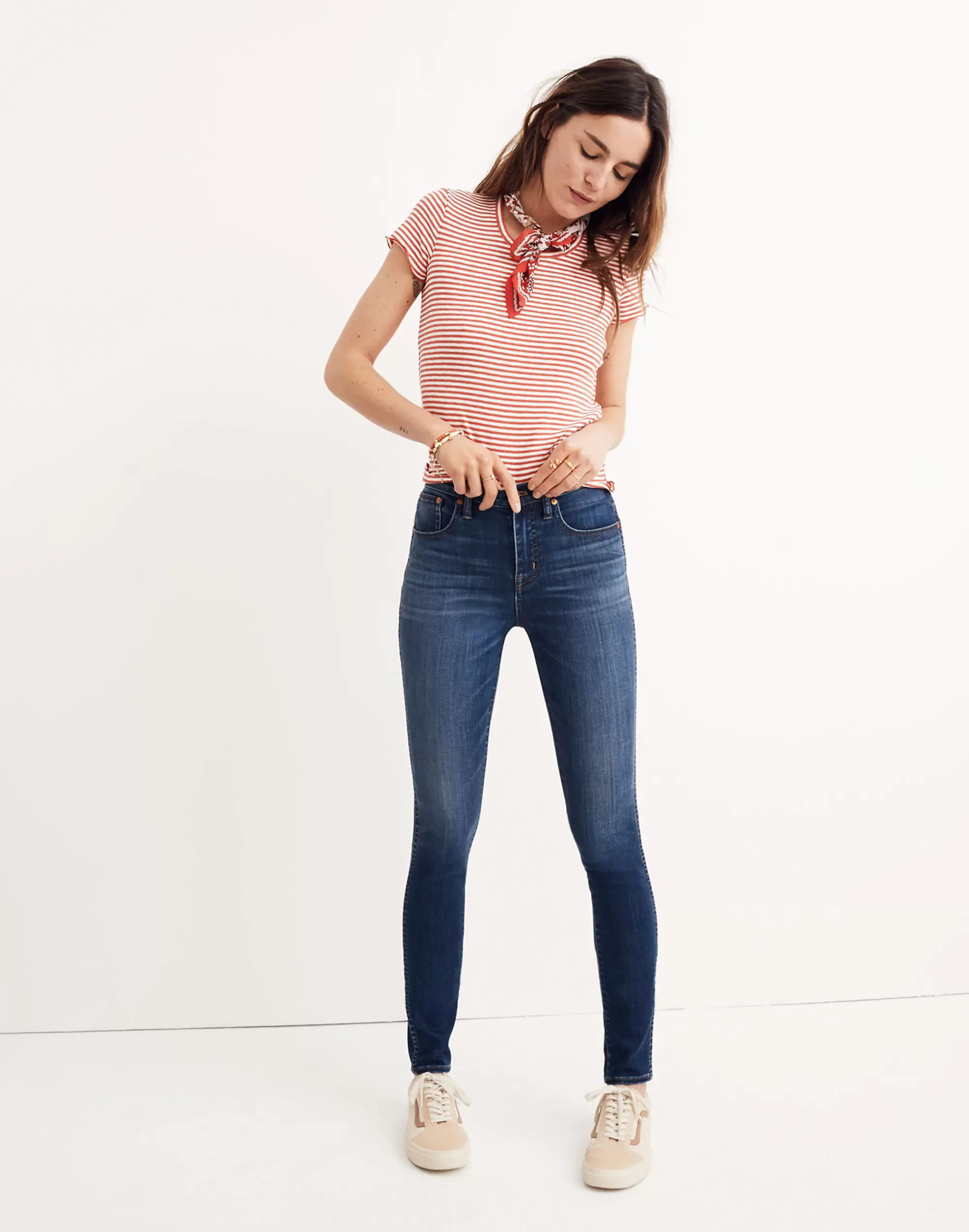 Madewell Skinny Jeans>Women's 10" High-Rise Skinny Jeans In Wash | Danny