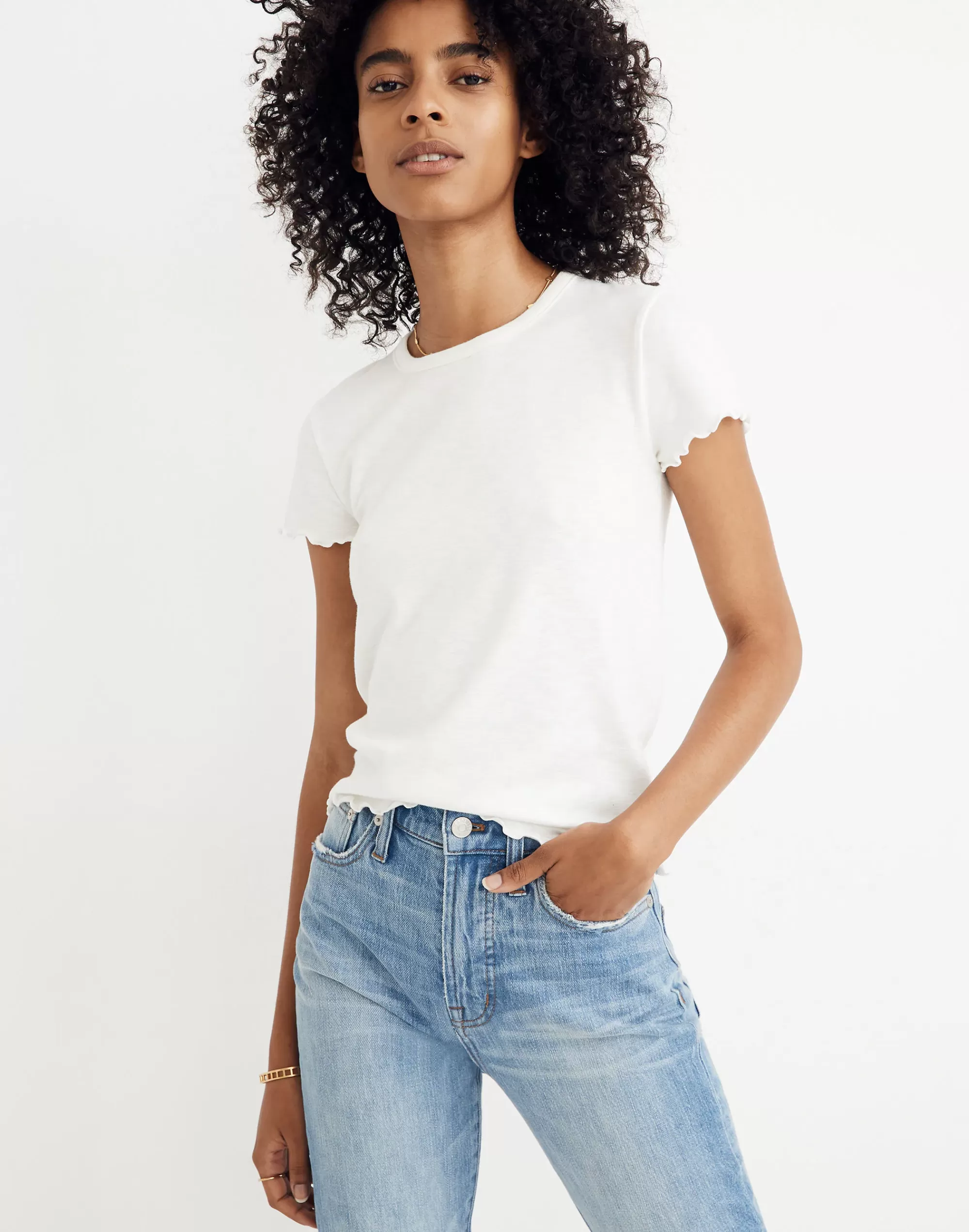 Madewell Tees>Women's Baby Tee | Bright Ivory