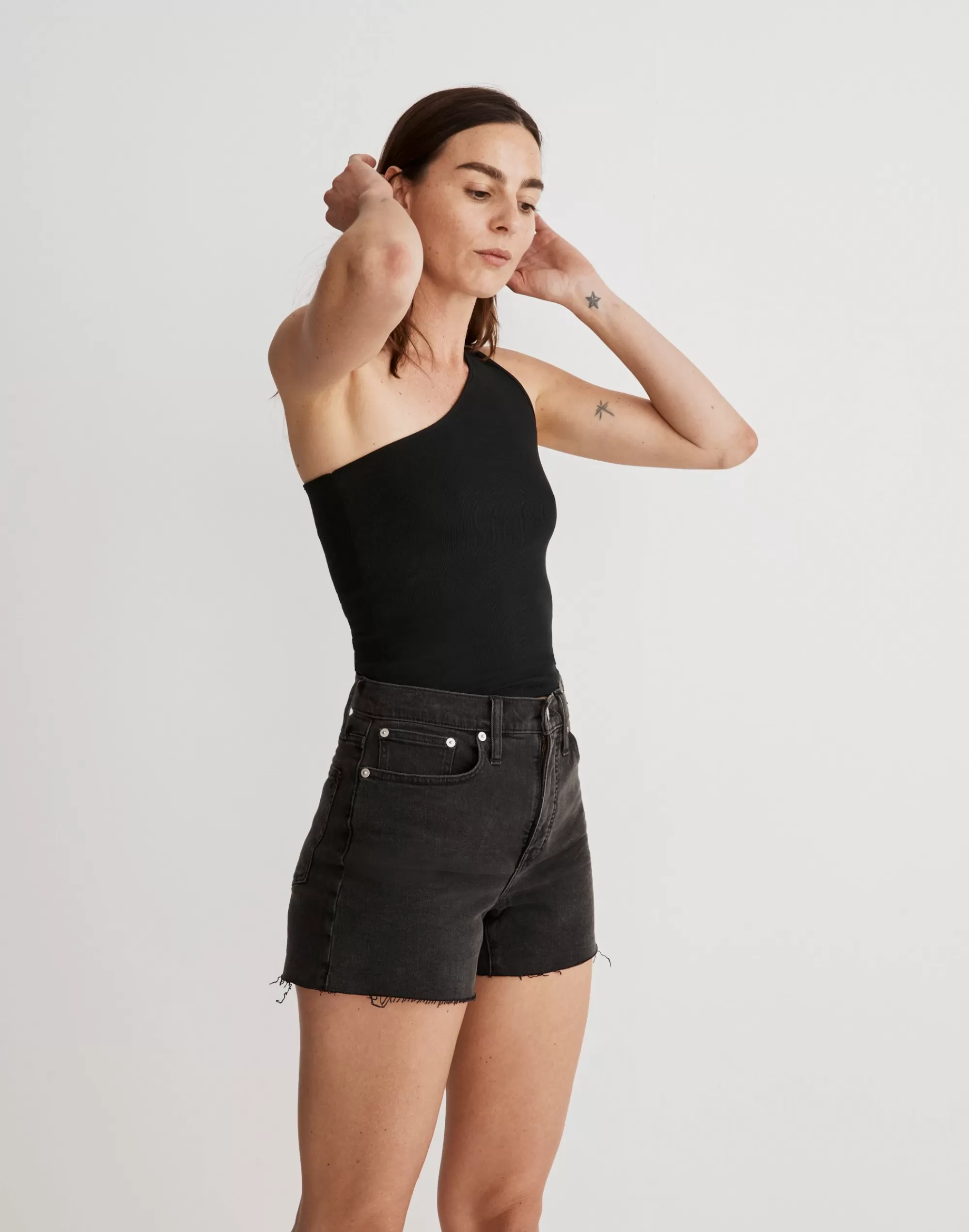 Madewell High-Rise Shorts>Women's High-Rise Denim Shorts In | Lunar Wash