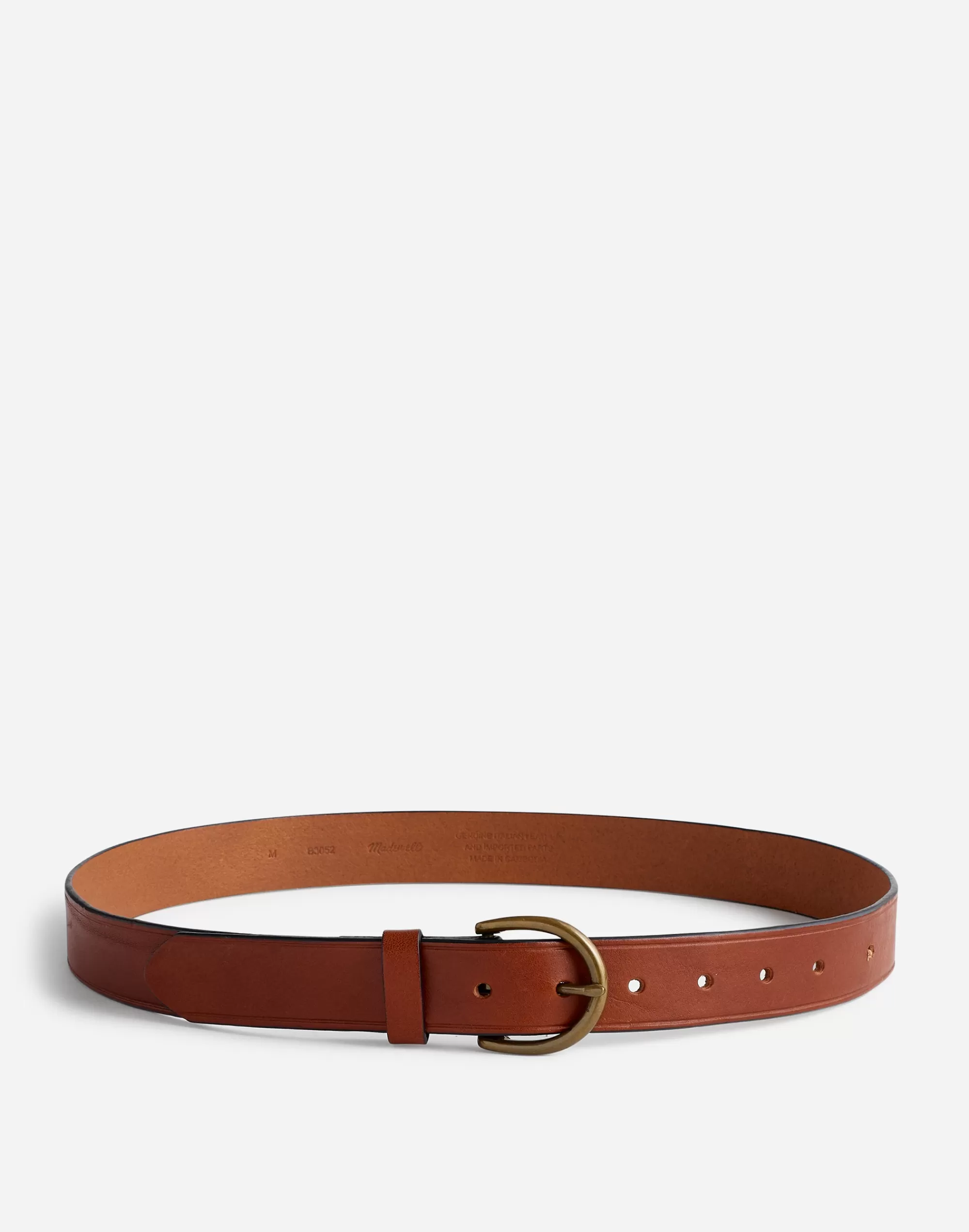 Madewell Belts>Women's Medium Perfect Leather Belt | Pecan