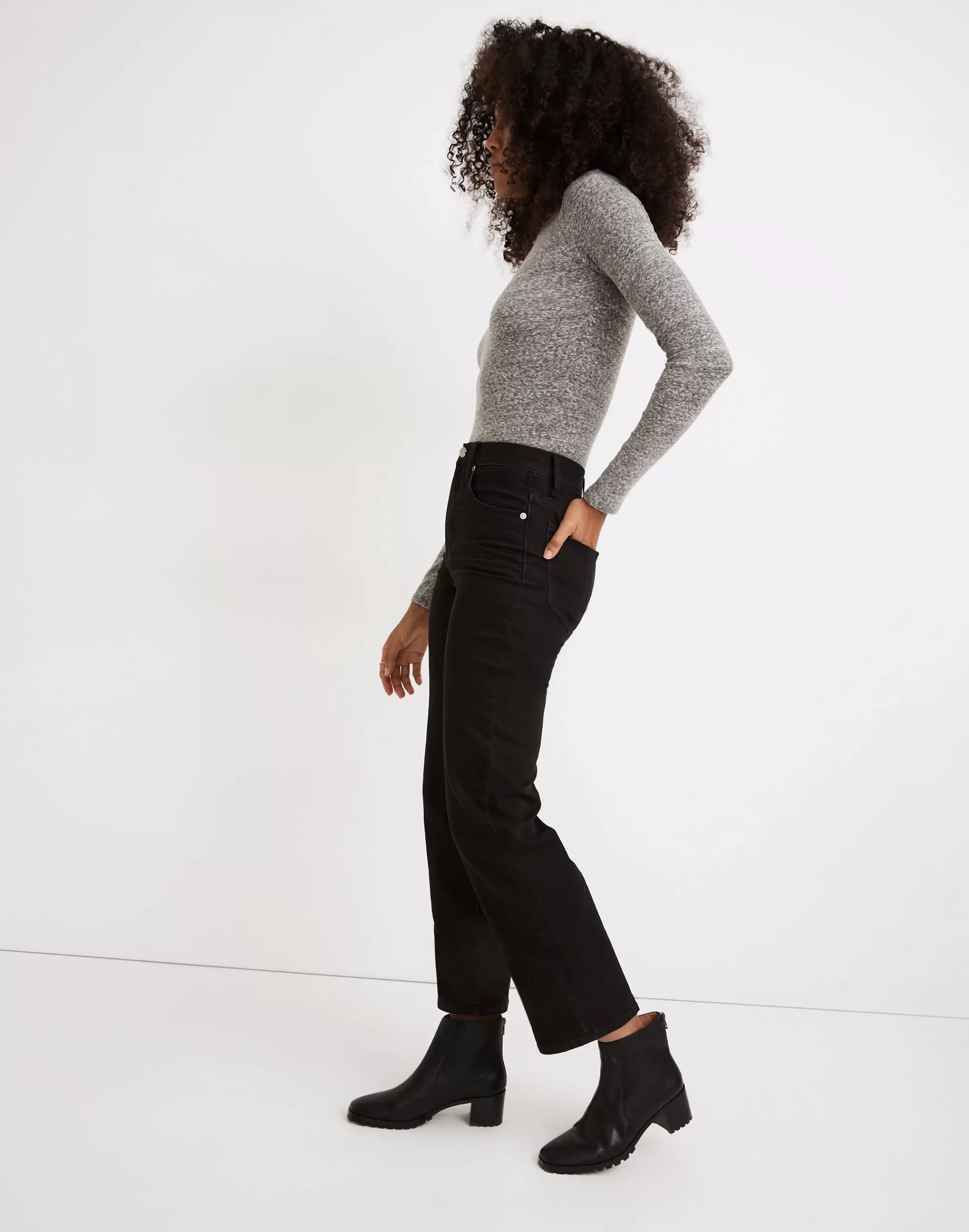 Madewell Jeans>Women's Slim Wide-Leg Jeans In | Lunar Wash