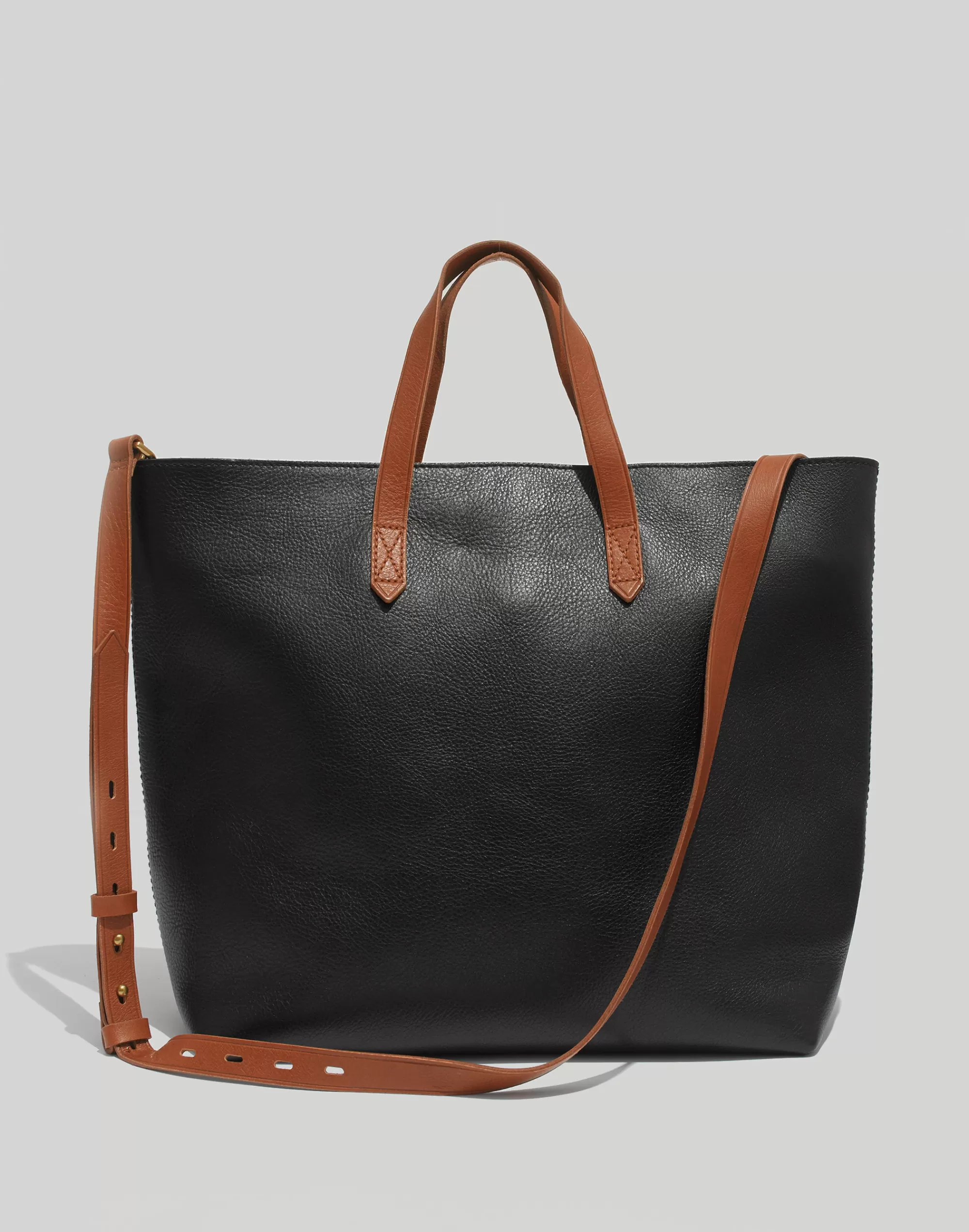 Madewell Totes>Women's Zip-Top Transport Carryall | True Black Brown