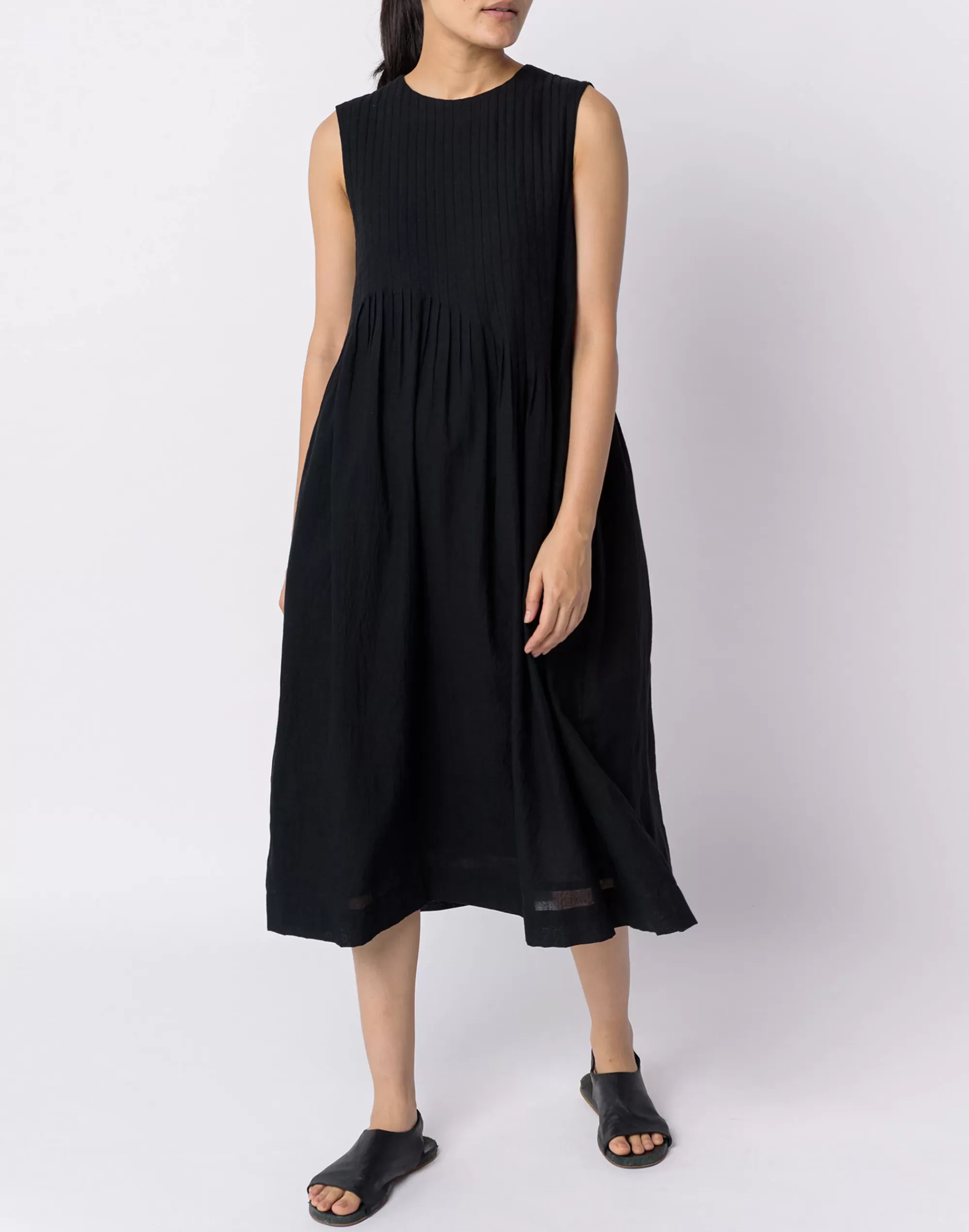 Madewell Dresses>World Of Crow Cotton Minimal Dress Black