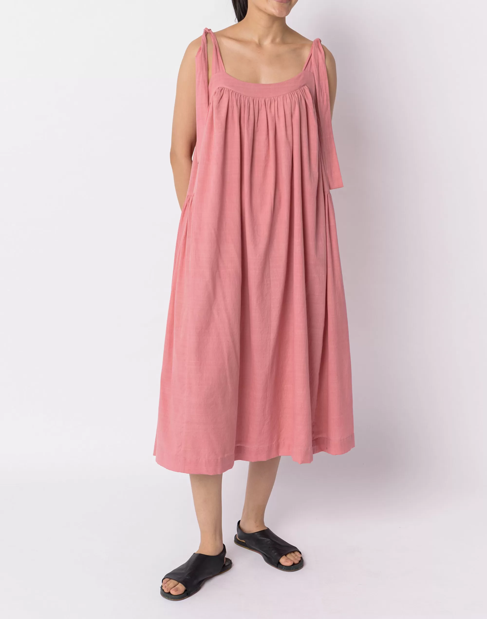 Madewell Dresses>World Of Crow Candy Tie-Up Dress Pink