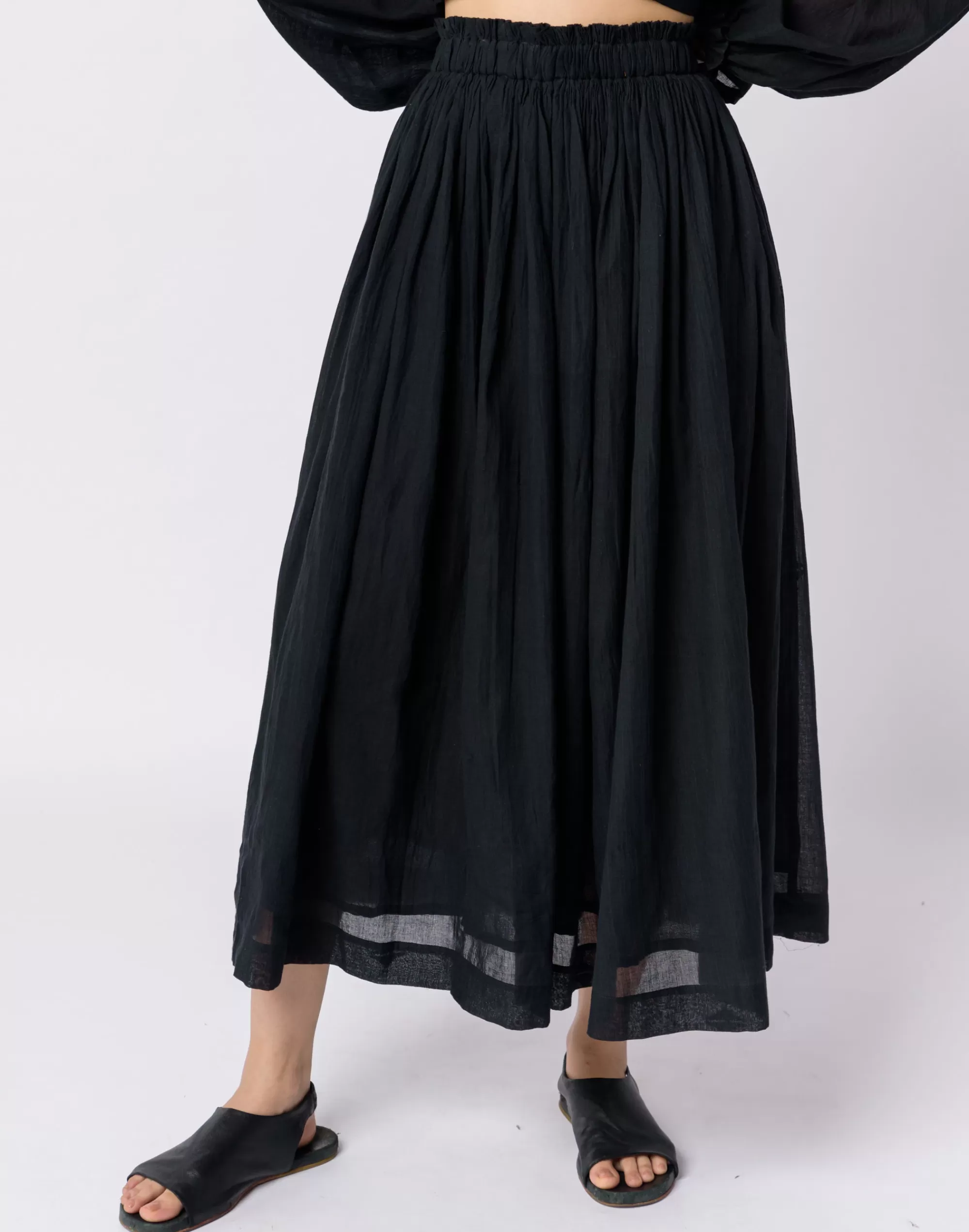 Madewell Skirts>World Of Crow Classic Pull-On Skirt Black