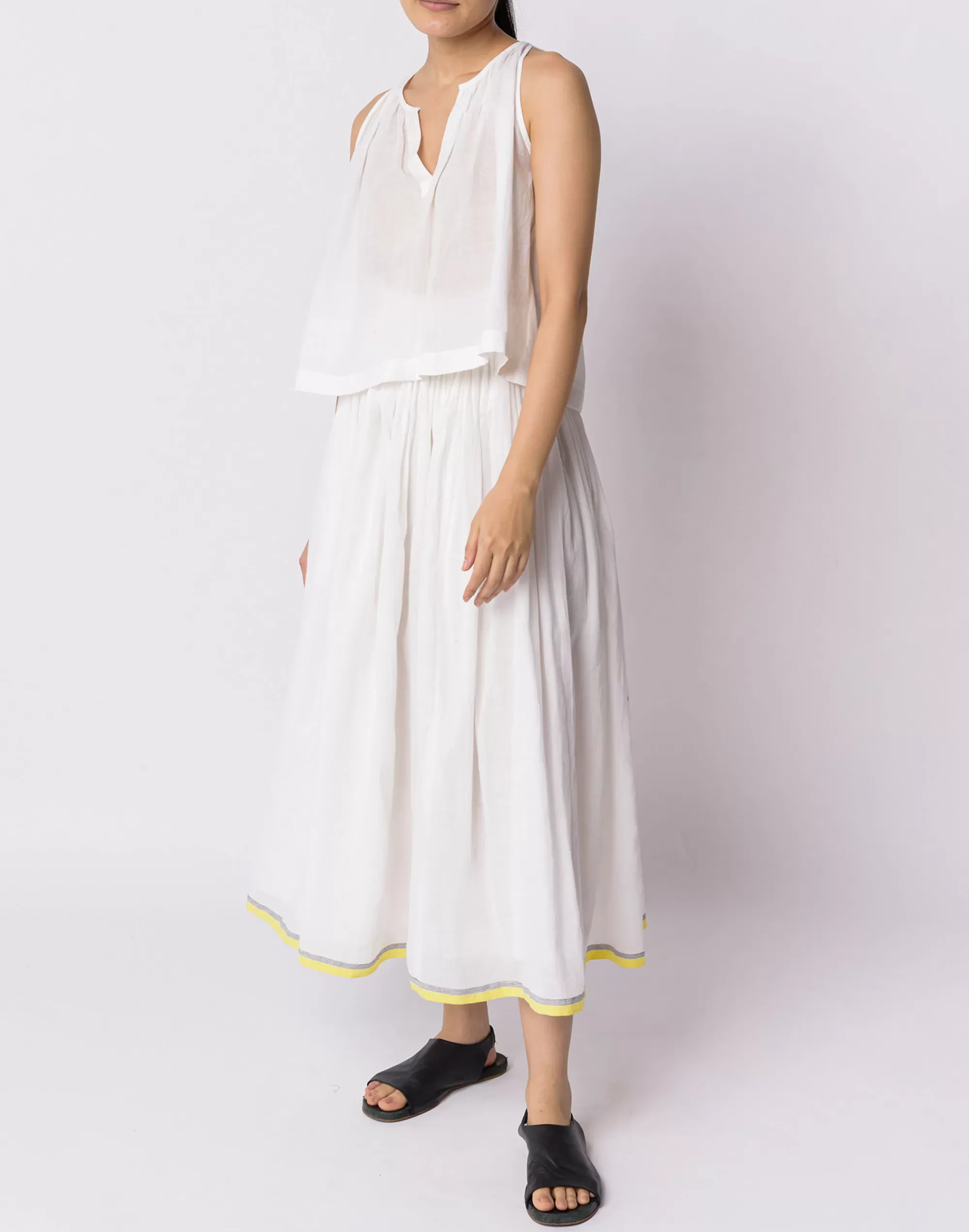 Madewell Skirts>World Of Crow Pearl Pull-On Skirt White