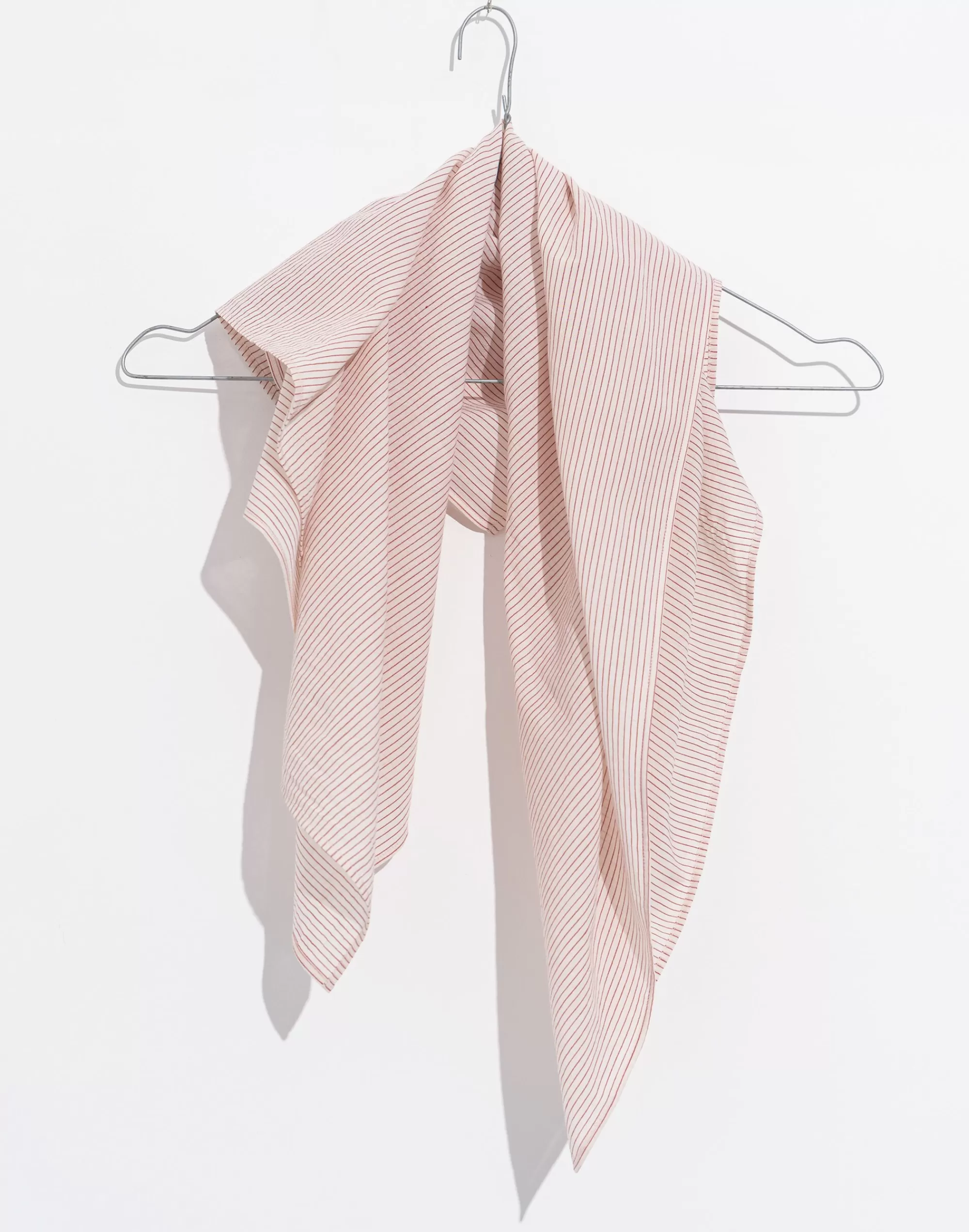 Madewell Bandanas>World Of Crow Pin Striped Cotton Bandana White