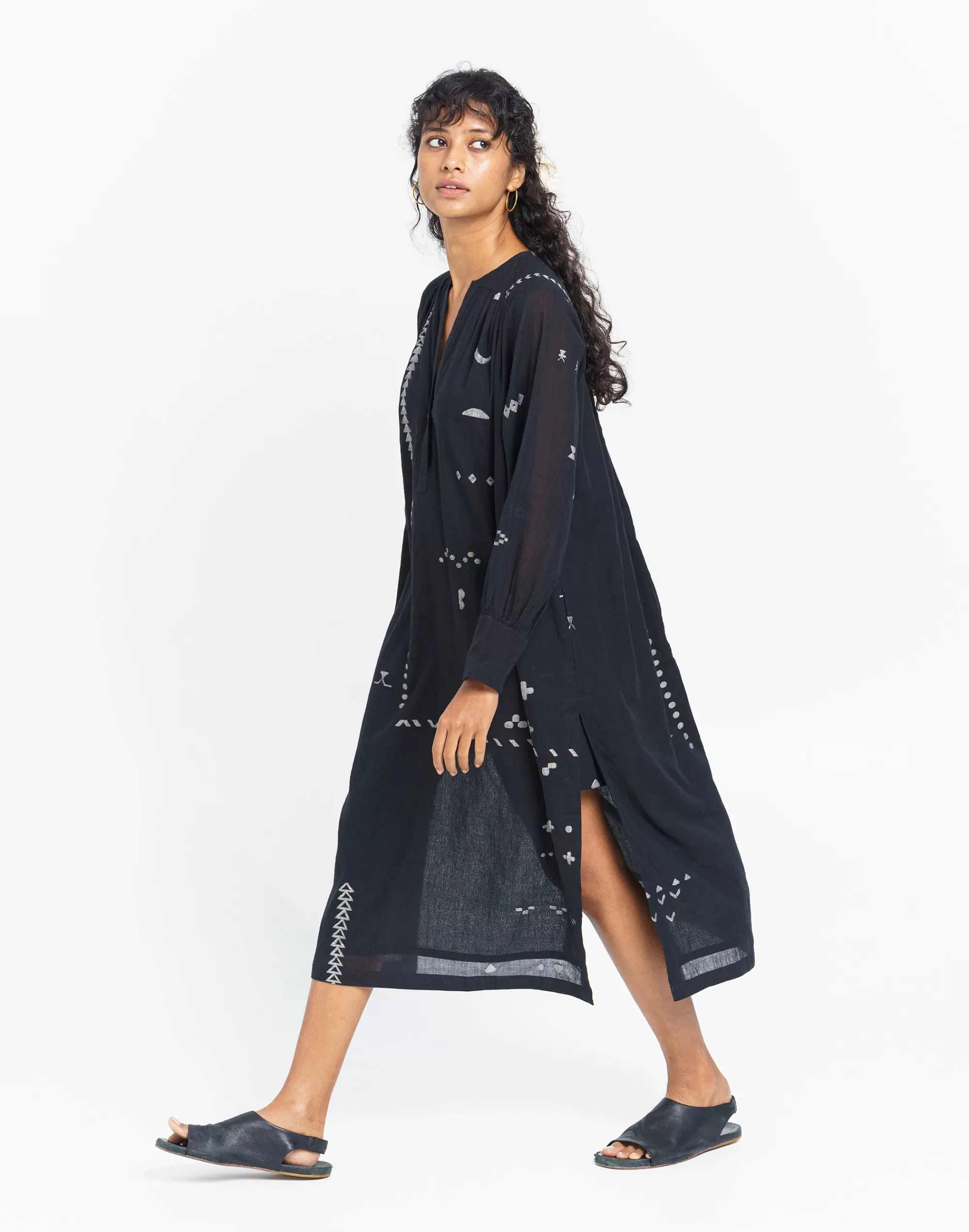 Madewell Dresses>World Of Crow Relaxed Fit Beach Tunic Black