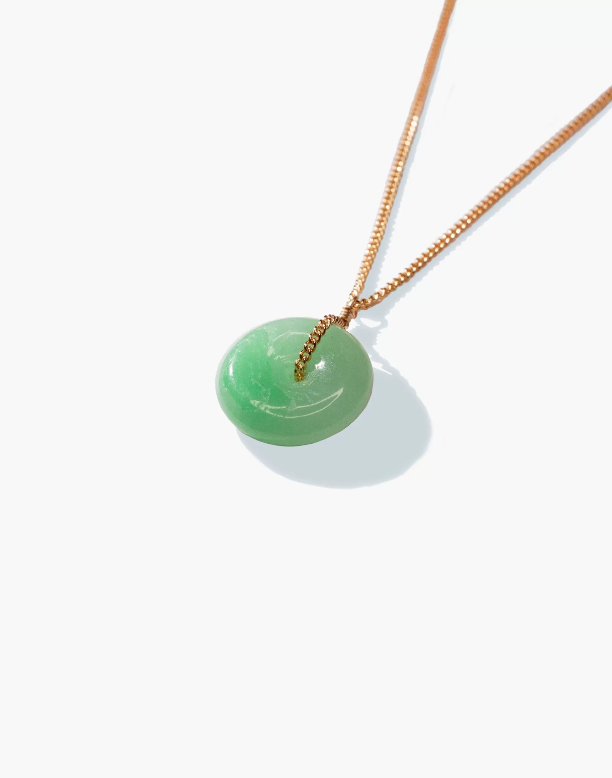 Madewell Necklaces>Year 901 Jade Coin Necklace Gold