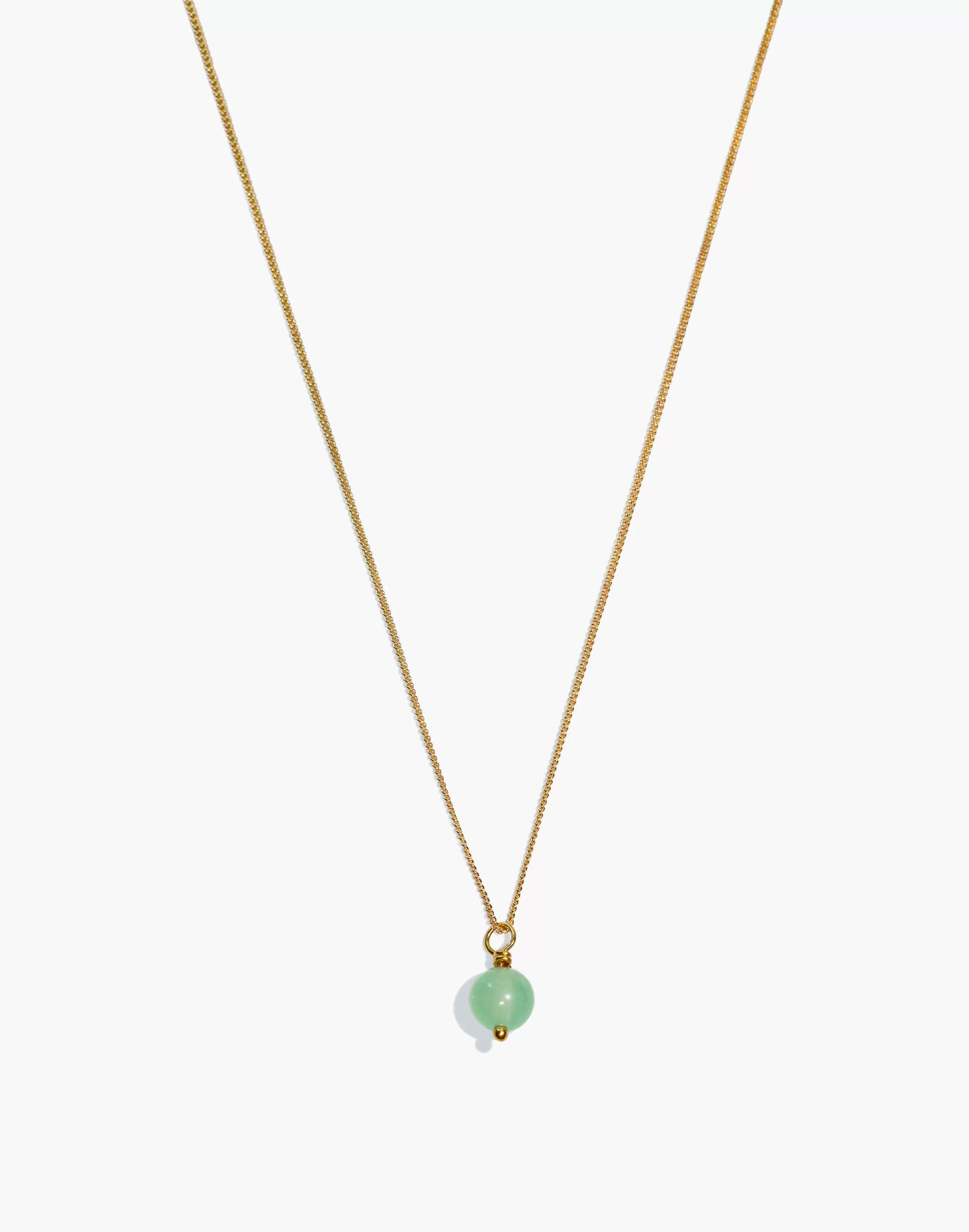 Madewell Necklaces>Year 901 Jade Drop Necklace Gold