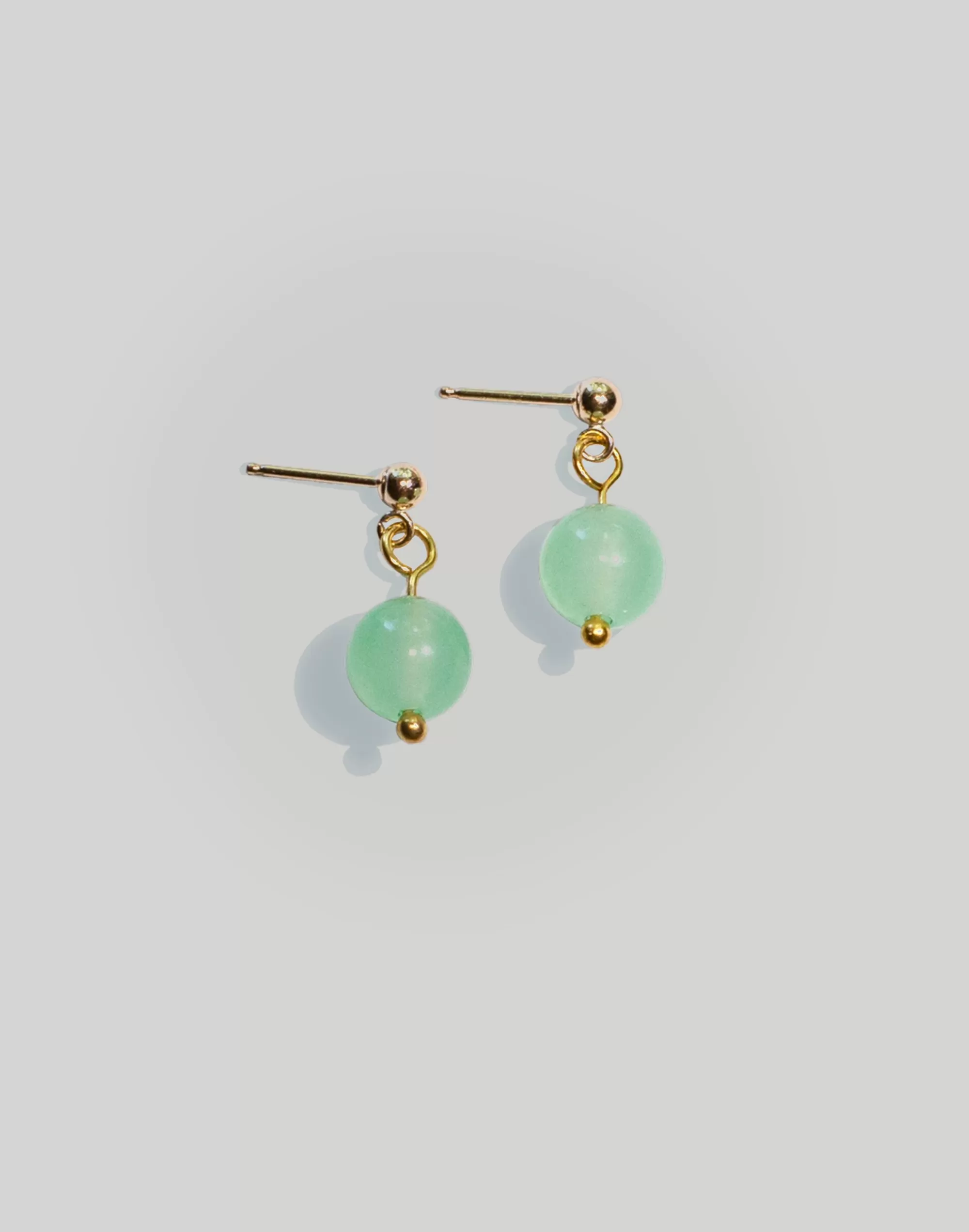 Madewell Earrings>Year 901 Jade Pebble Earrings Gold