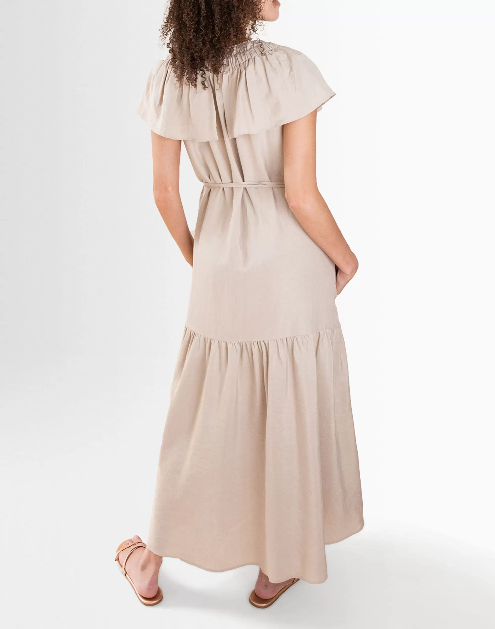 Madewell Dresses>Yesaet Birabiro Silky Dress Light Brown